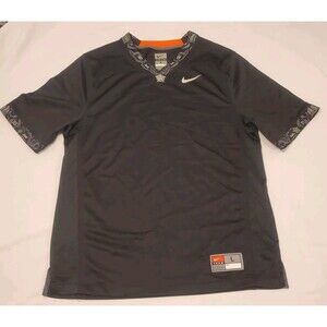 Oklahoma State Cowboys Football Jersey Mens Large Black Nike Blank Template OSU